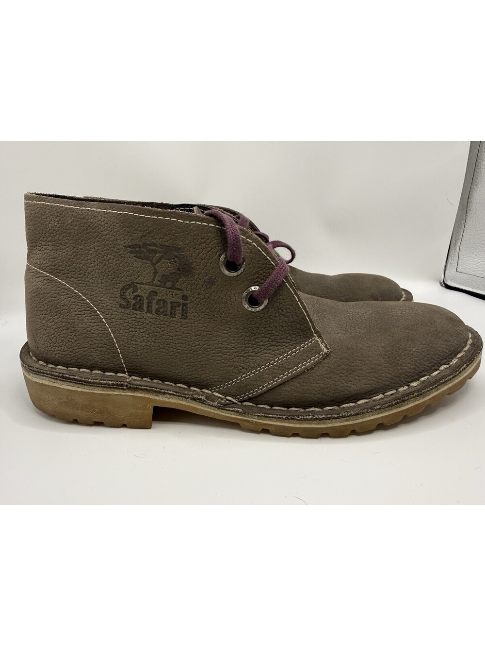 Bata Safari Boots Men's Chukka Tan Kenya Rare US 12 Wide Suede Boot Shoes